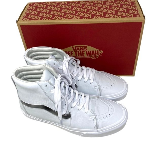 VANS Sk8-Hi XL Shoes Big Mood Leather White Men's Size Skate Casual VN0A5KRYWHT - Picture 12 of 12